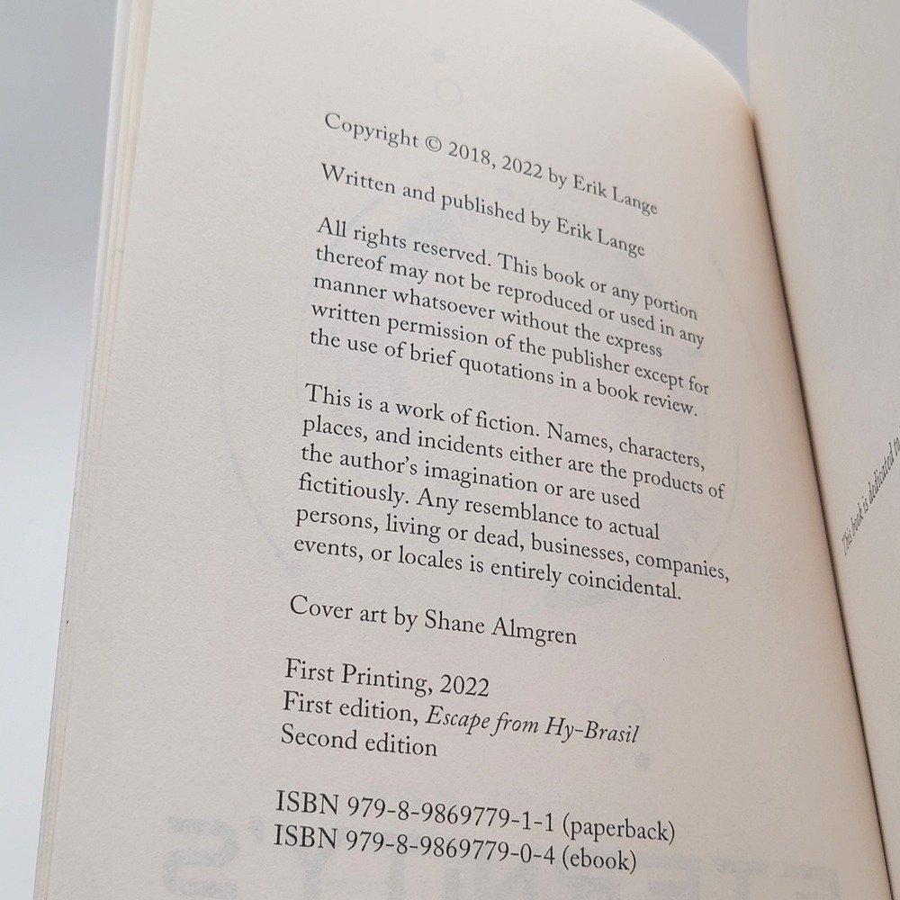 Erik Lange Eternity's Escape Paperback Signed The Karl Lark Chronicles 1 Good - Picture 9 of 14